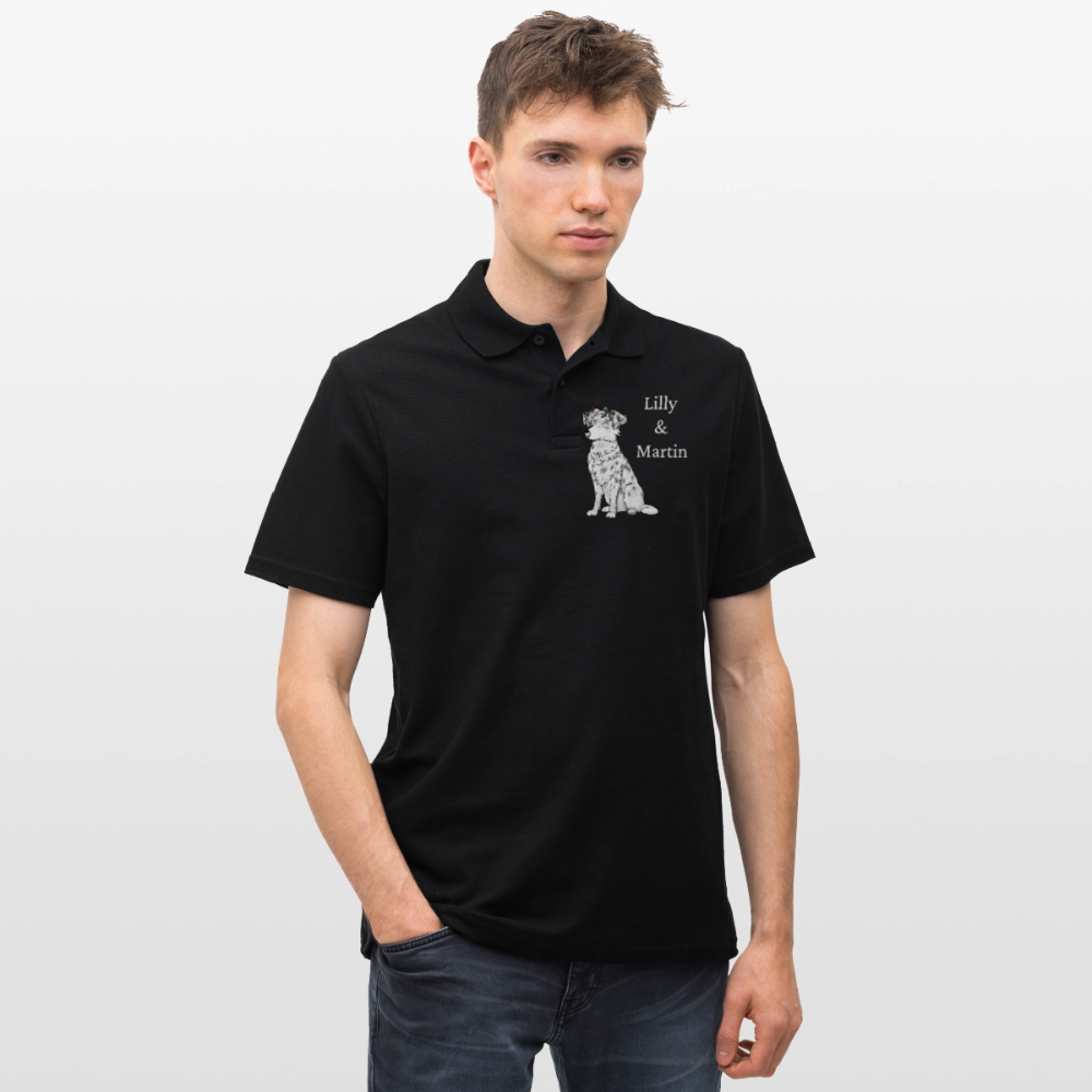 Männer Poloshirt - Schwarz