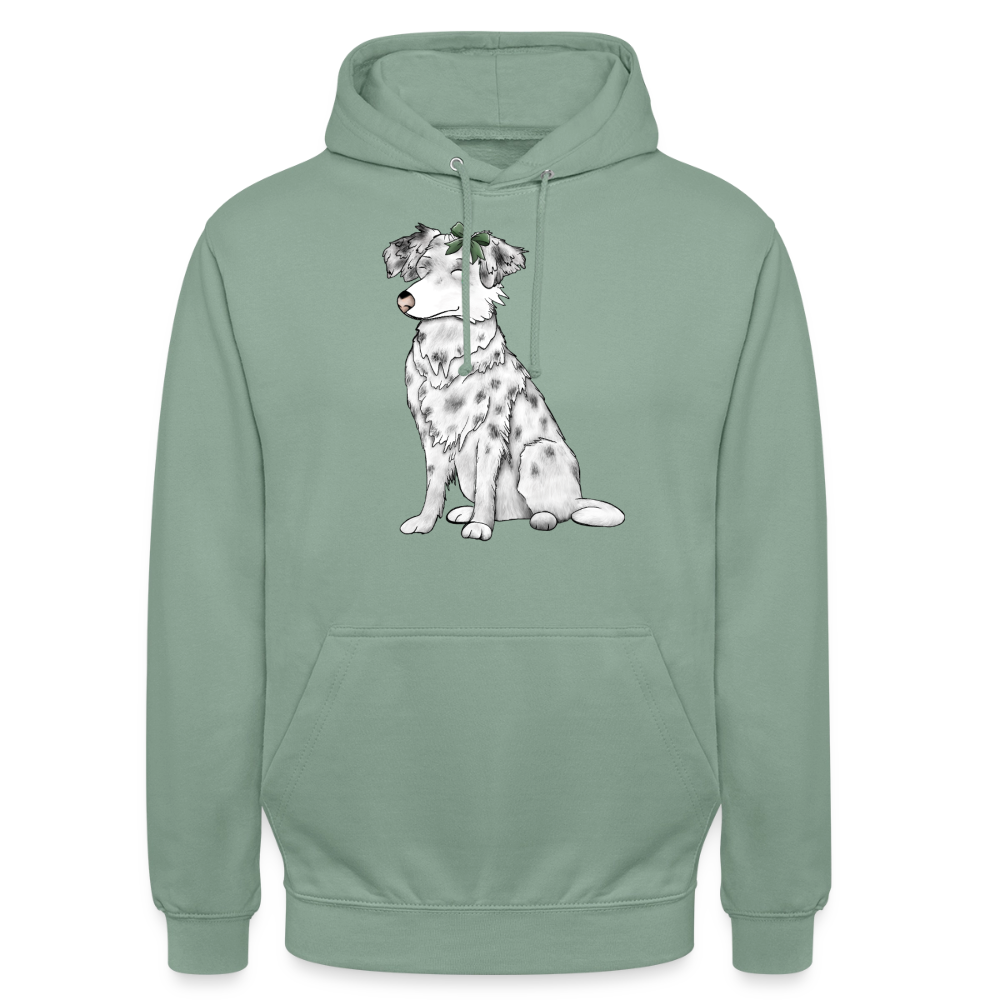 Pullover Hund - Graugrün