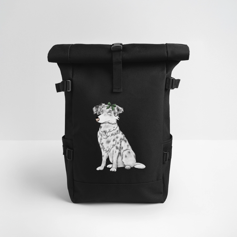 Rolltop Rucksack - Schwarz