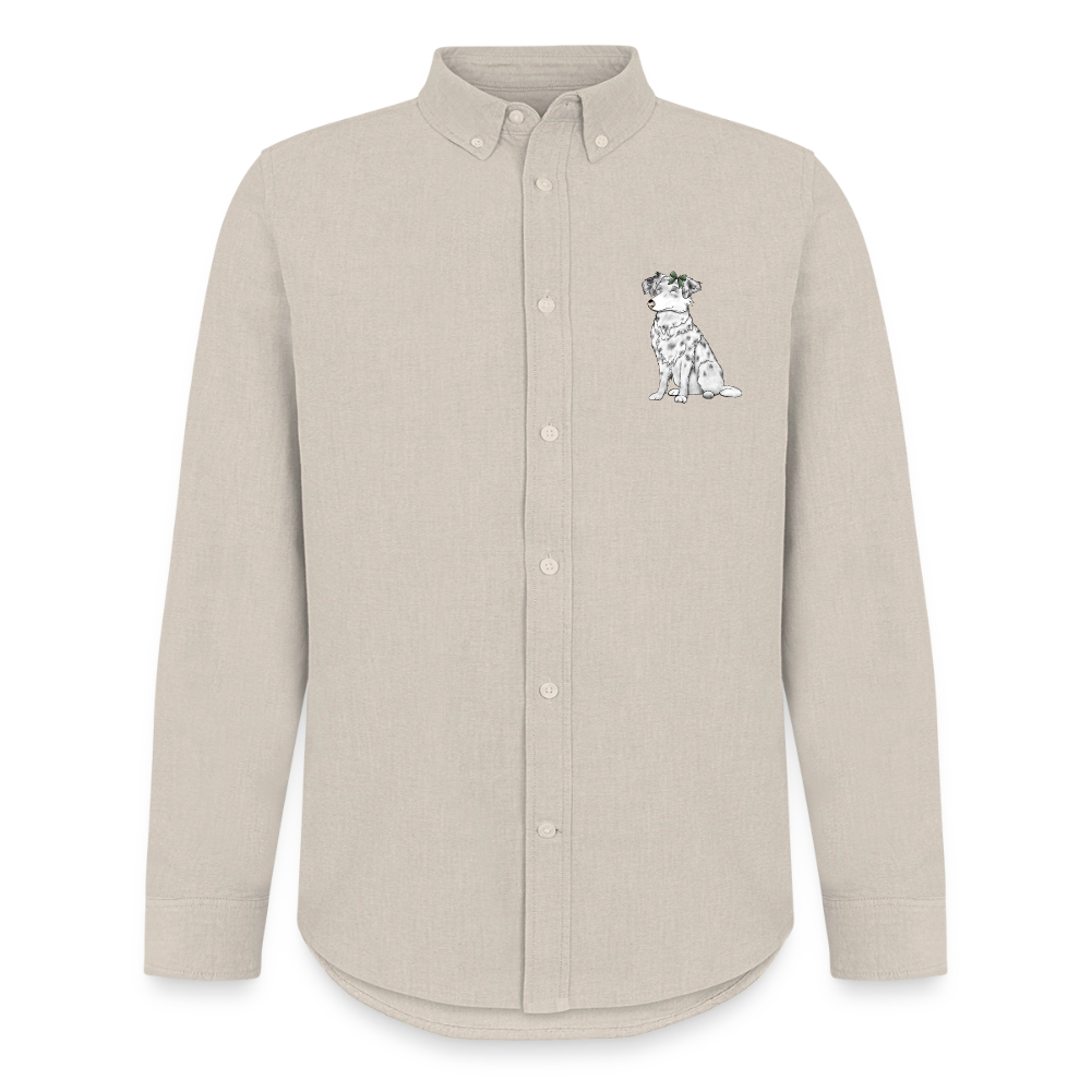 Männer Hemd mit Hund - Beige