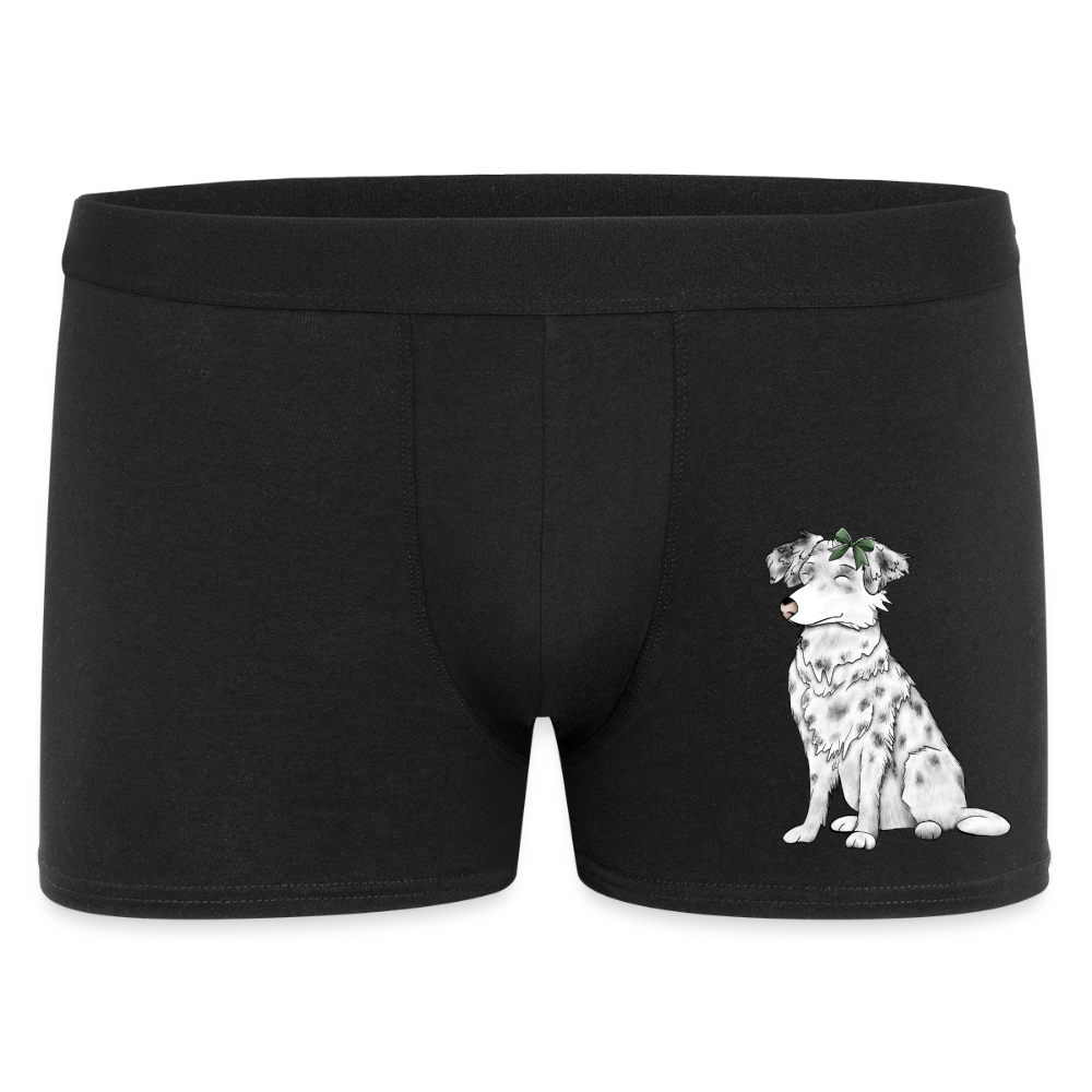 Männer Boxer Shorts Hund - Schwarz