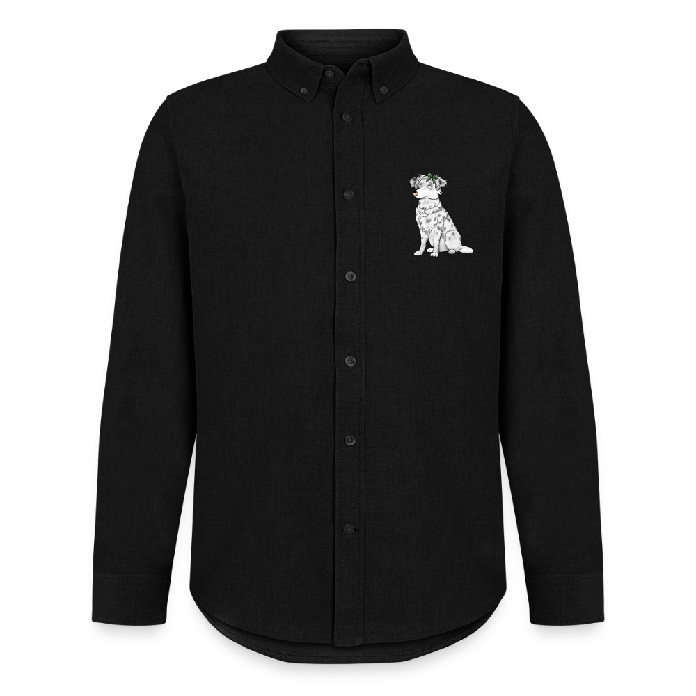 Männer Hemd mit Hund - Schwarz