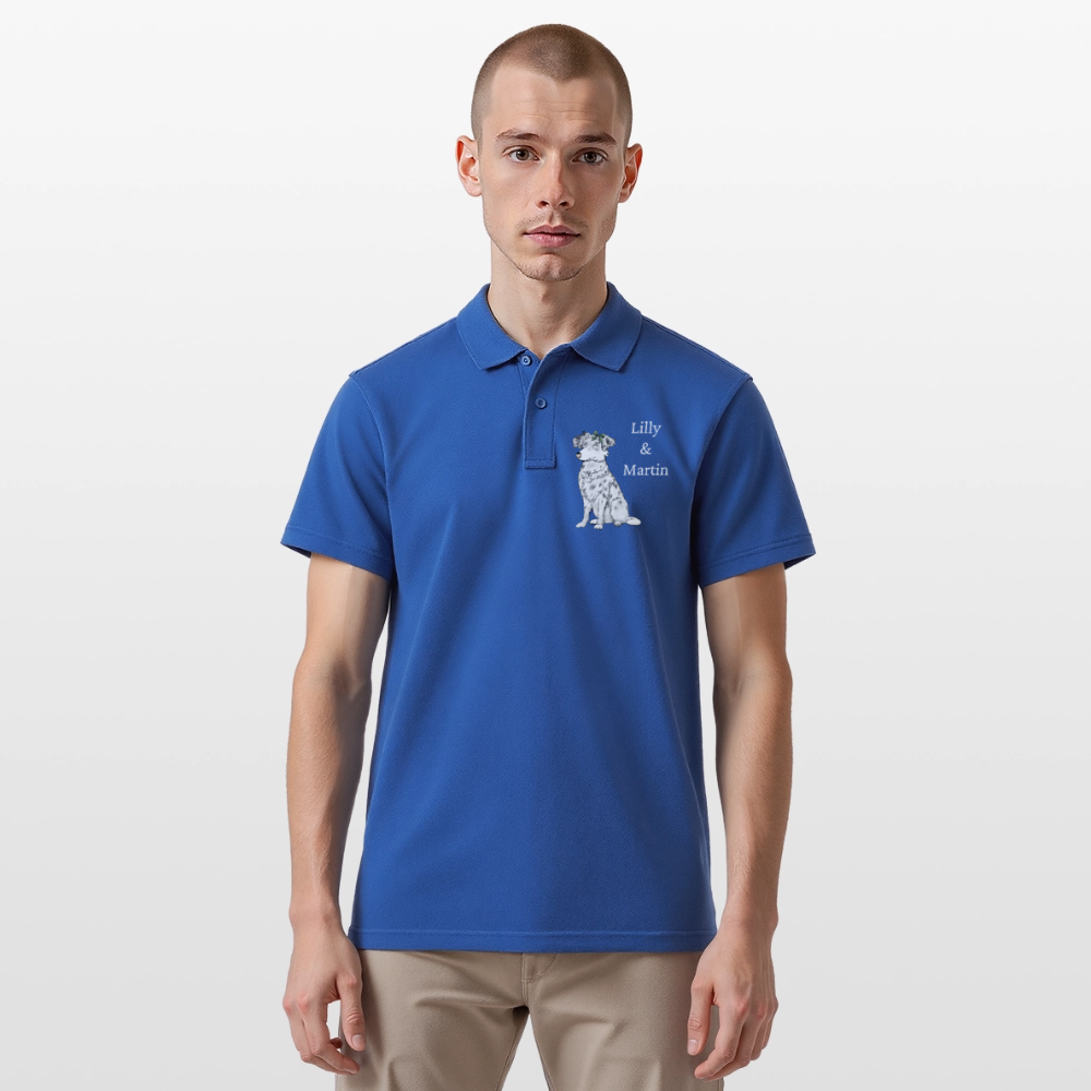 Männer Poloshirt - Royalblau