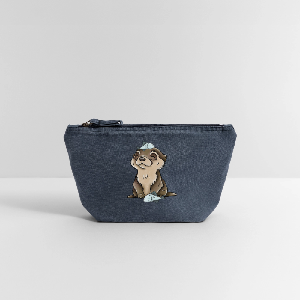 Vintage Reißverschluss-Täschchen (18 x 21 cm) - Vintage Denim