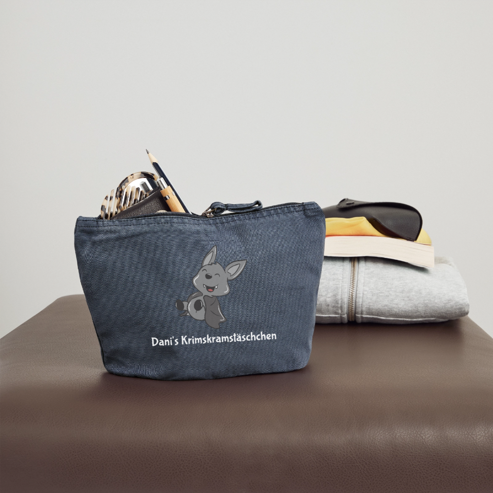 Vintage Reißverschluss-Täschchen (18 x 21 cm) - Vintage Denim