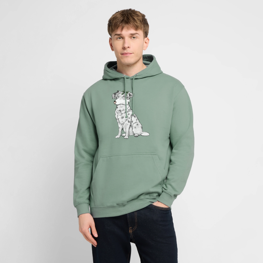 Pullover Hund - Graugrün