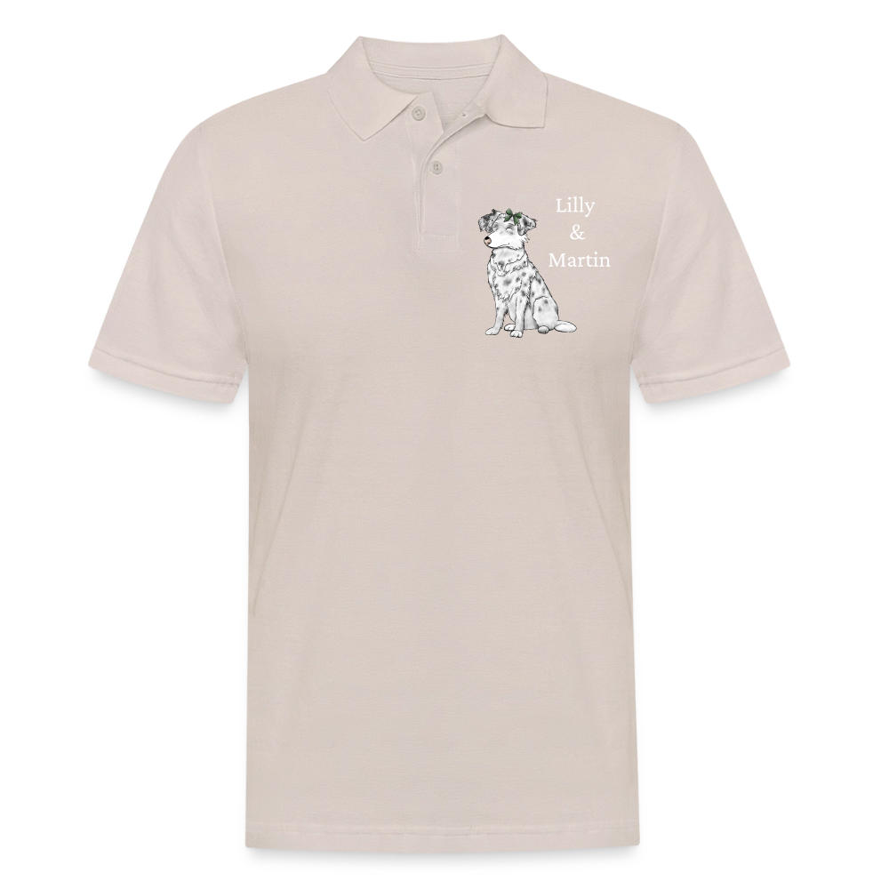 Männer Poloshirt - Beige