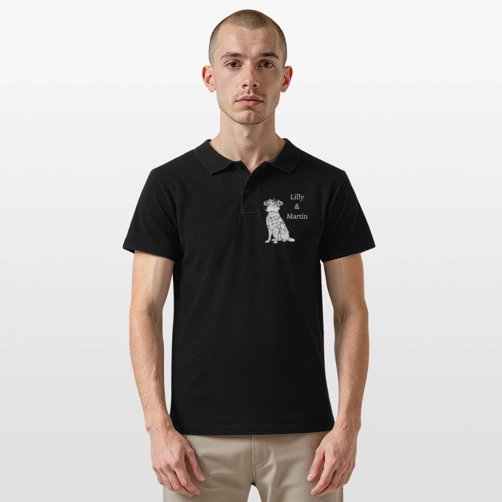 Männer Poloshirt - Schwarz