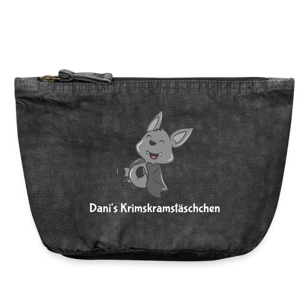 Vintage Reißverschluss-Täschchen (18 x 21 cm) - Vintage Schwarz