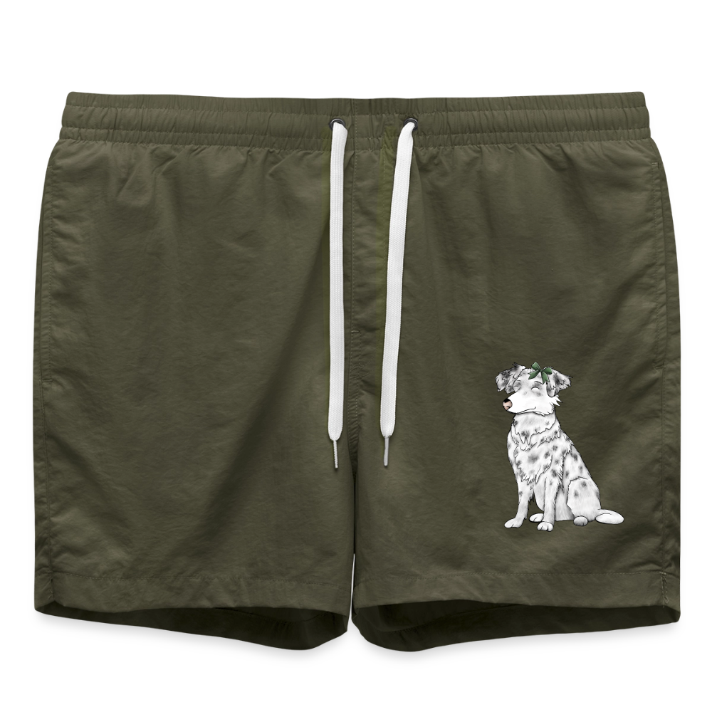 Badehose Hund - Olive