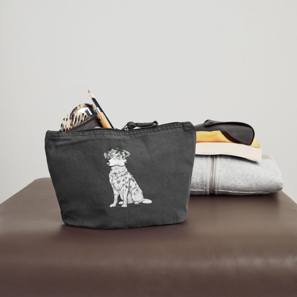 Kulturbeutel/ Reiseapotheke Hund - Vintage Schwarz