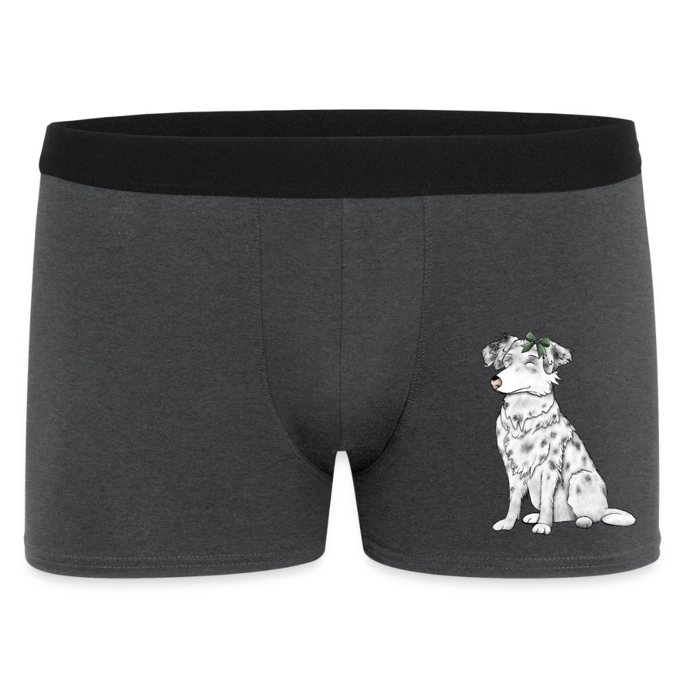 Männer Boxer Shorts Hund - Anthrazit