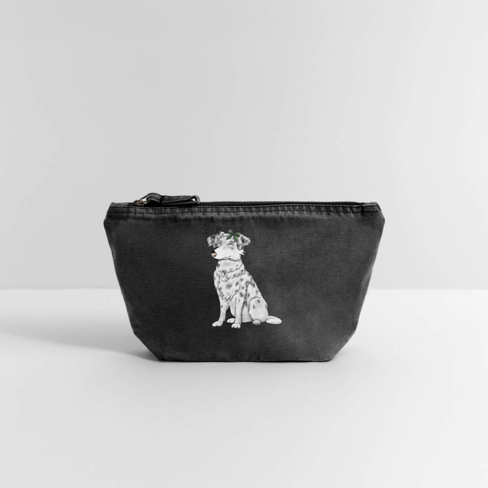 Kulturbeutel/ Reiseapotheke Hund - Vintage Schwarz