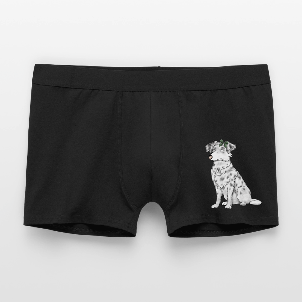 Männer Boxer Shorts Hund - Schwarz