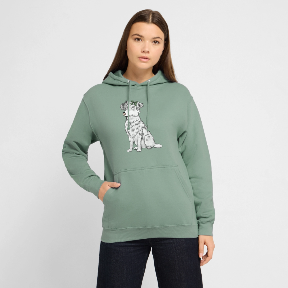 Pullover Hund - Graugrün
