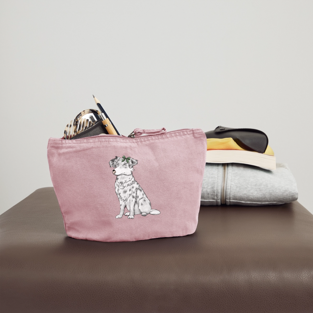 Kulturbeutel/ Reiseapotheke Hund - Vintage Rosa