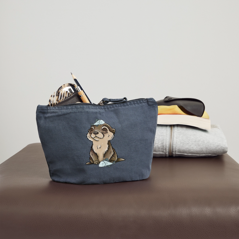 Vintage Reißverschluss-Täschchen (18 x 21 cm) - Vintage Denim