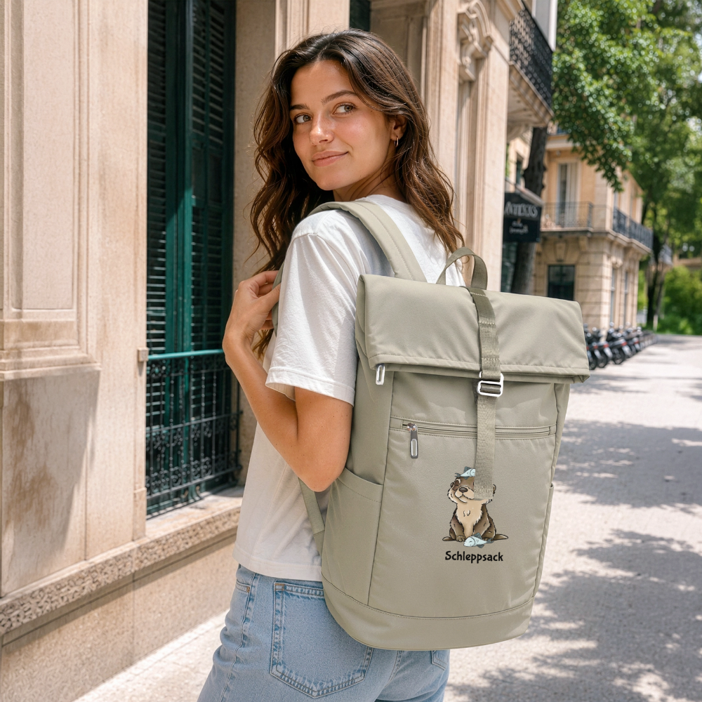 Laptop-Rucksack - Sandbeige