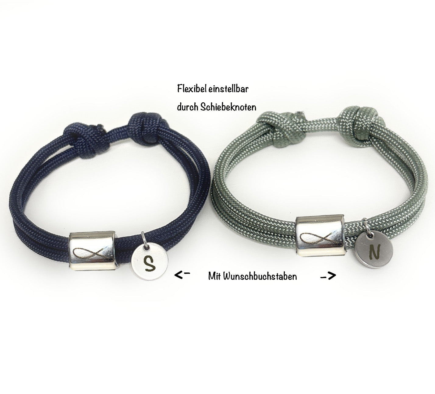 Segeltauarmband Konfirmation personalisiert