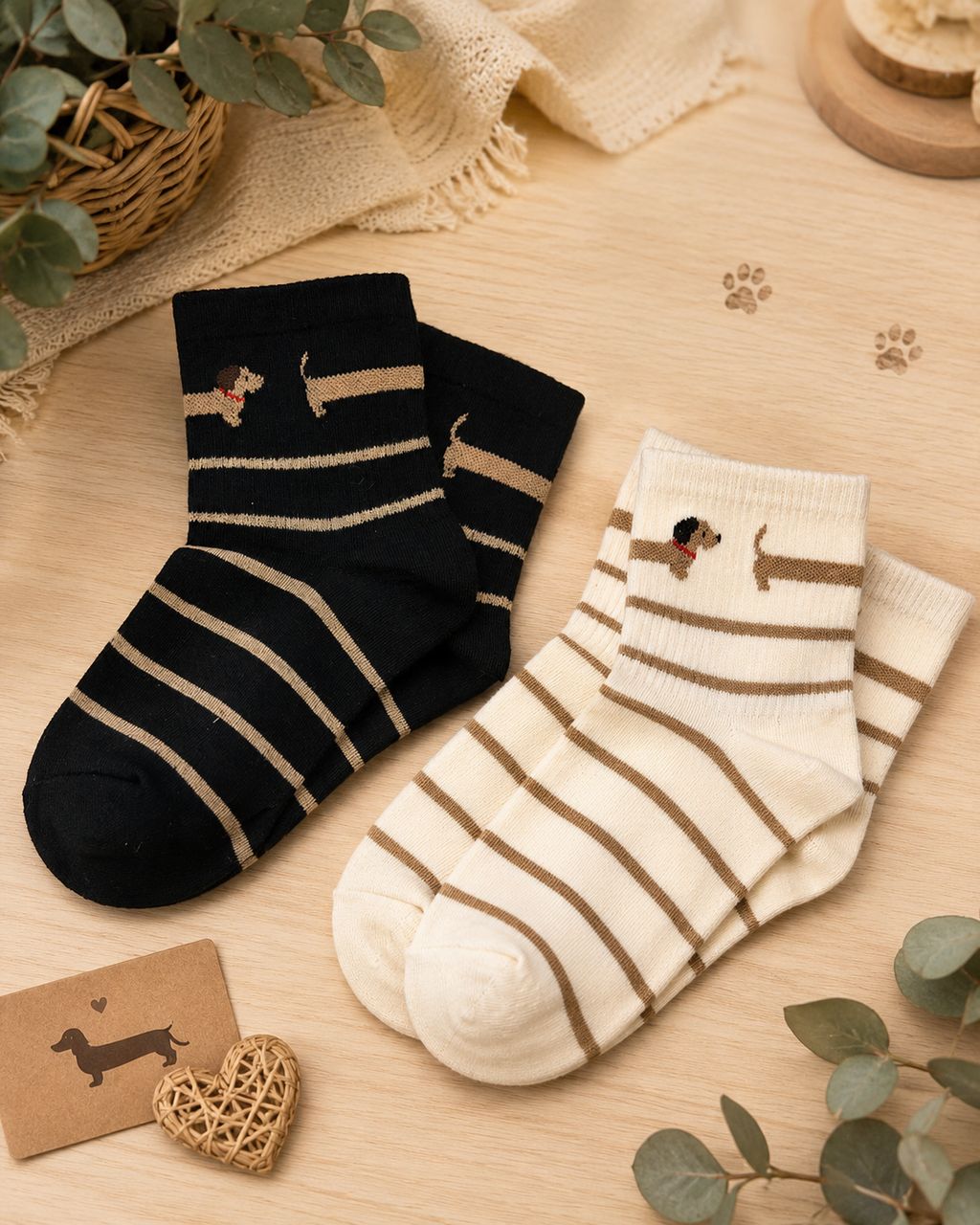 Dackel Socken Größe 35.5-38