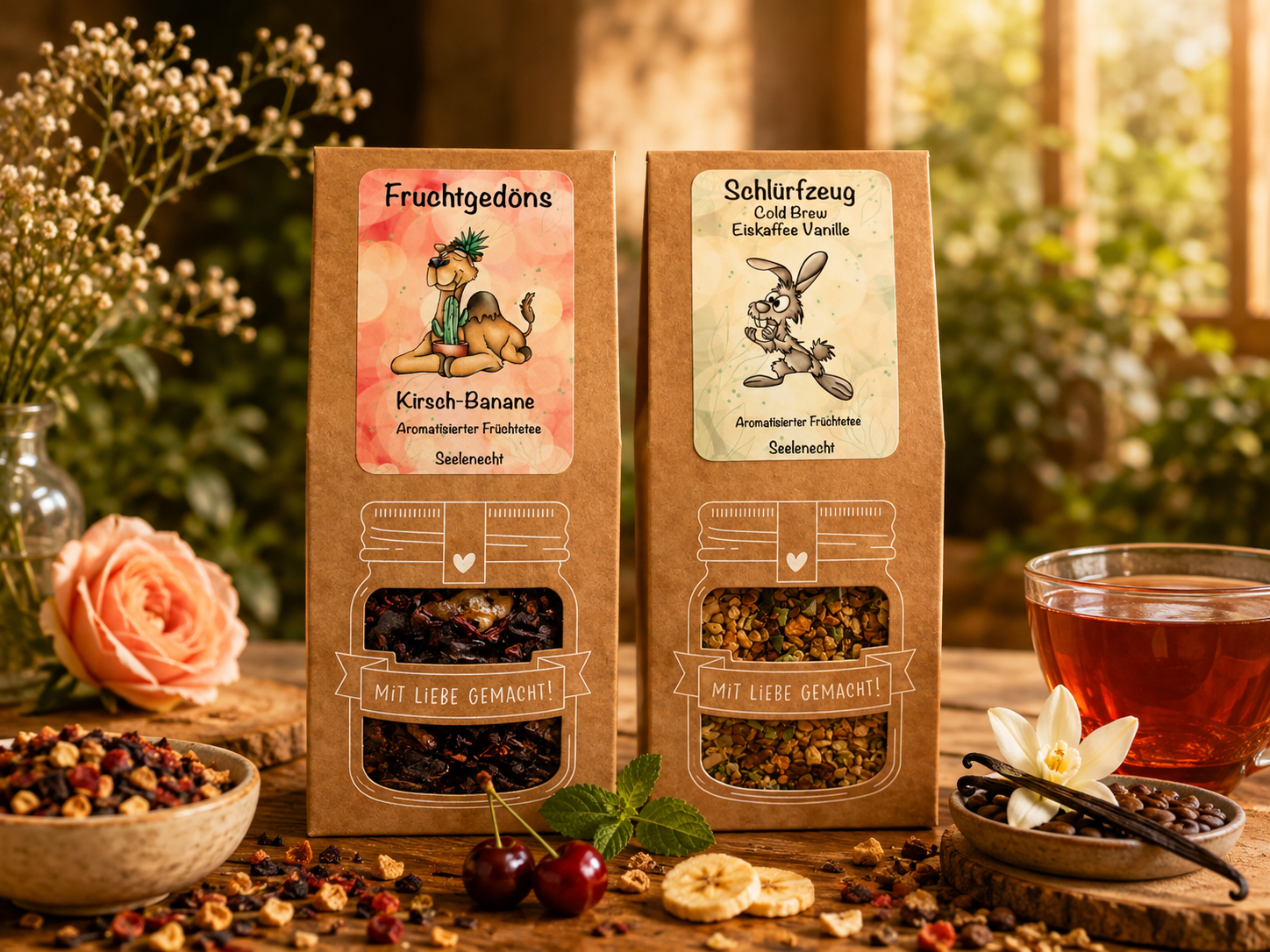 Kirsch-Bananen Tee //Cold Brew Eiscafe Vanille // Fürchtete Geschenk