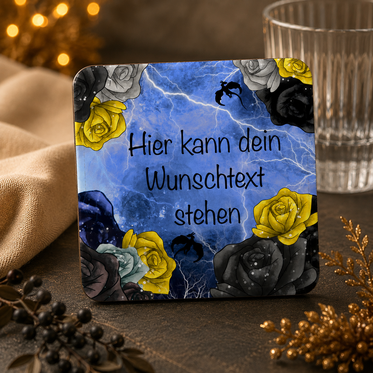 Romantasy Untersetzer personalisiert