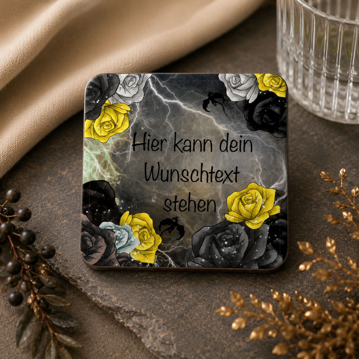 Romantasy Untersetzer personalisiert