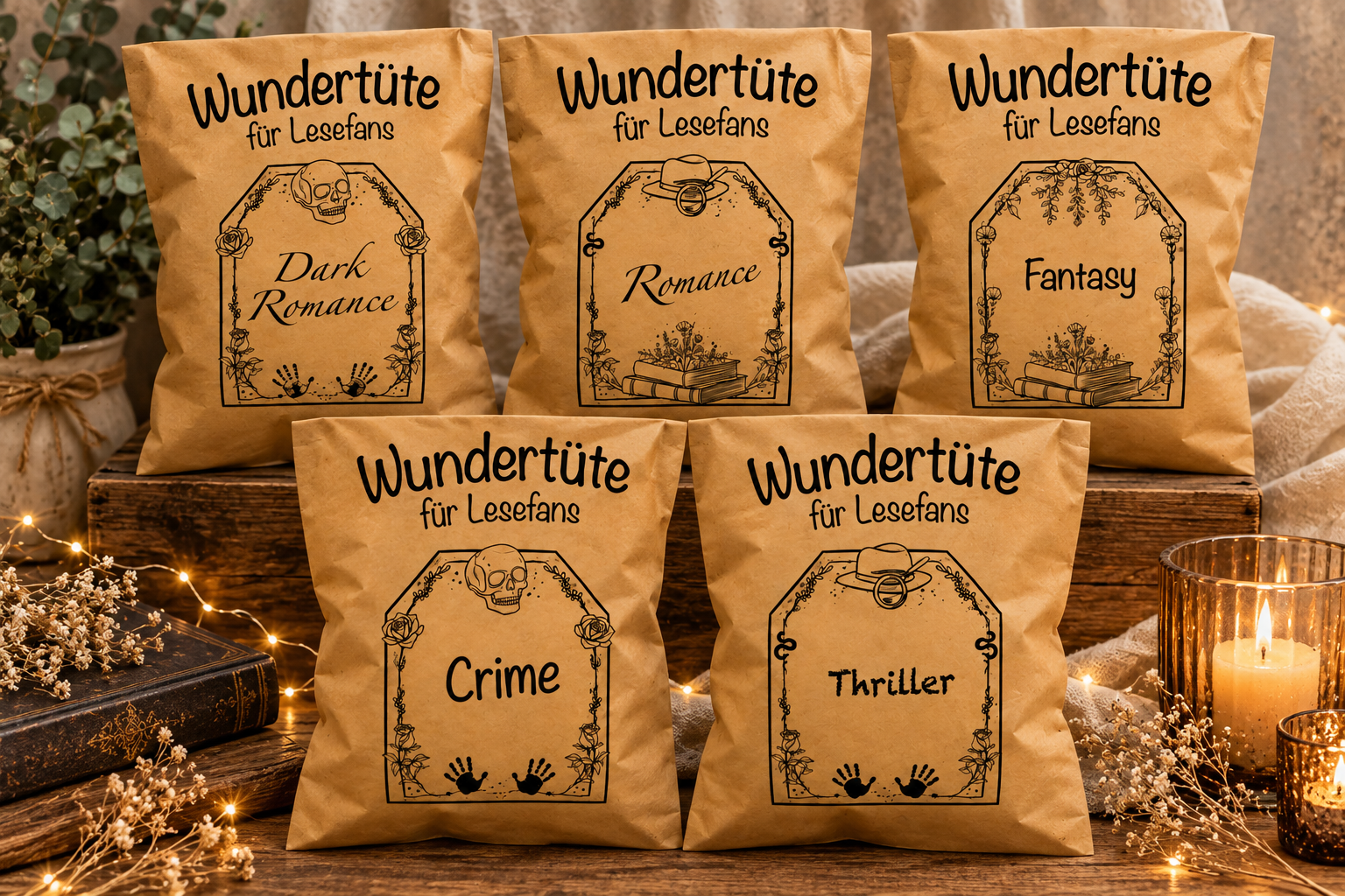 Wundertüte für Lesefans // Geschenk lesen