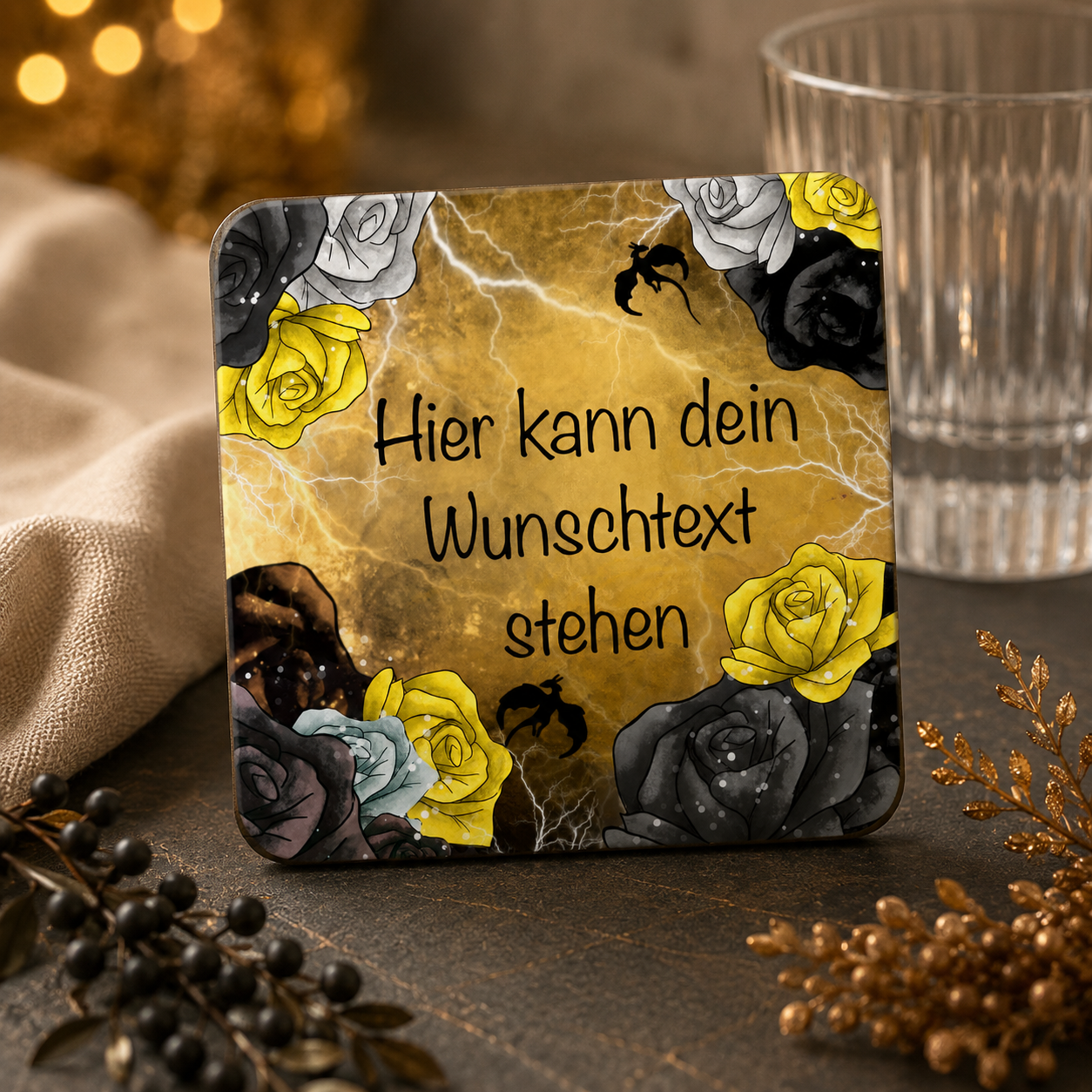 Romantasy Untersetzer personalisiert
