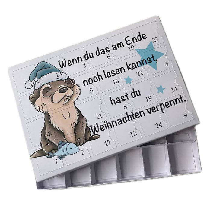 Adventskalender Otter zum selbst befüllen