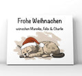 Weihnachtskarte Katze