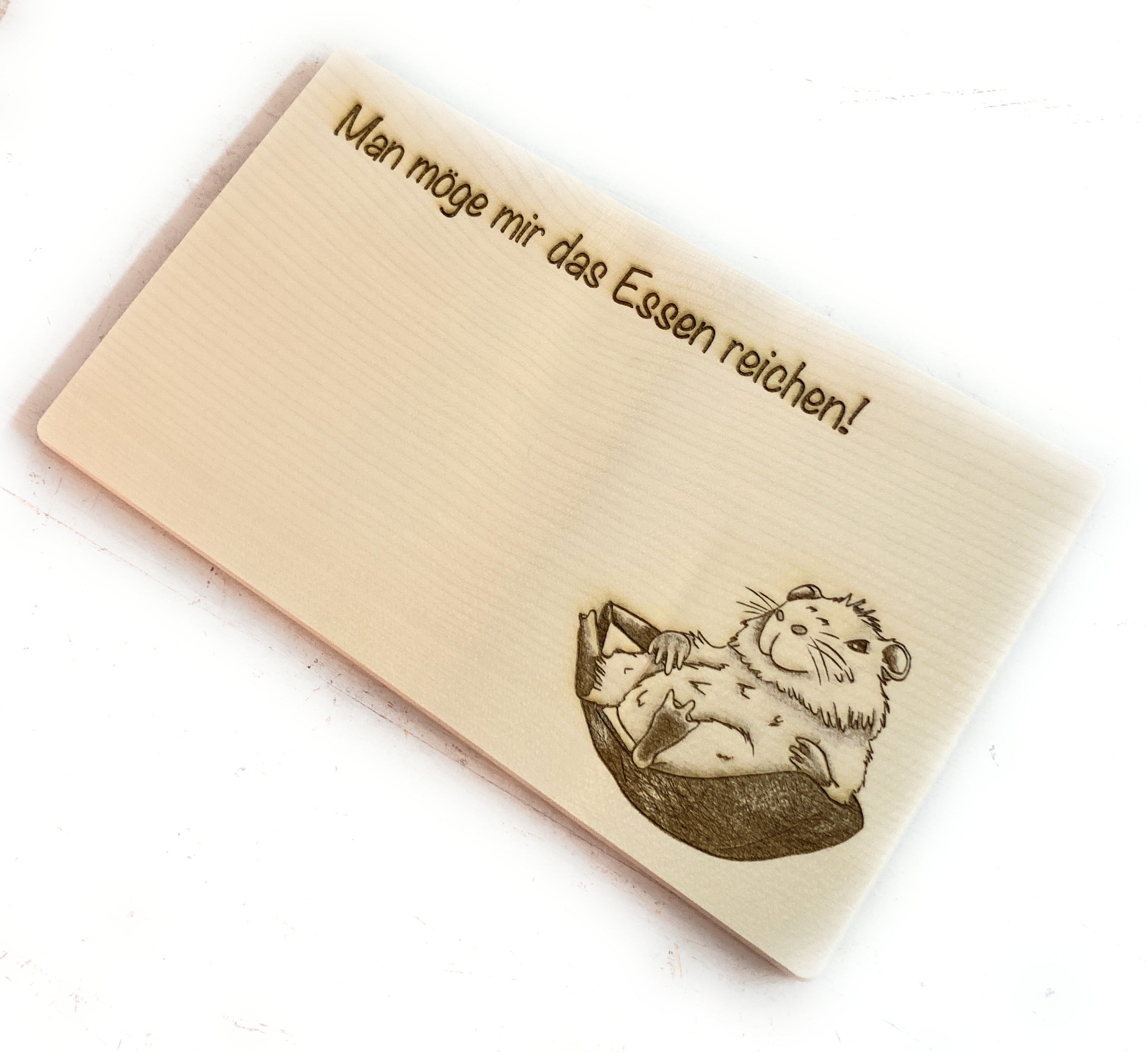 Schneidebrett Capybara mit Spruch