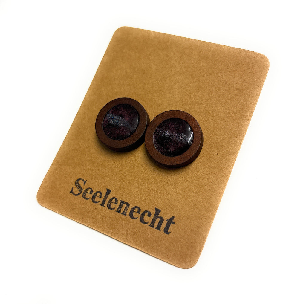 Ohrstecker Rot-Braun
