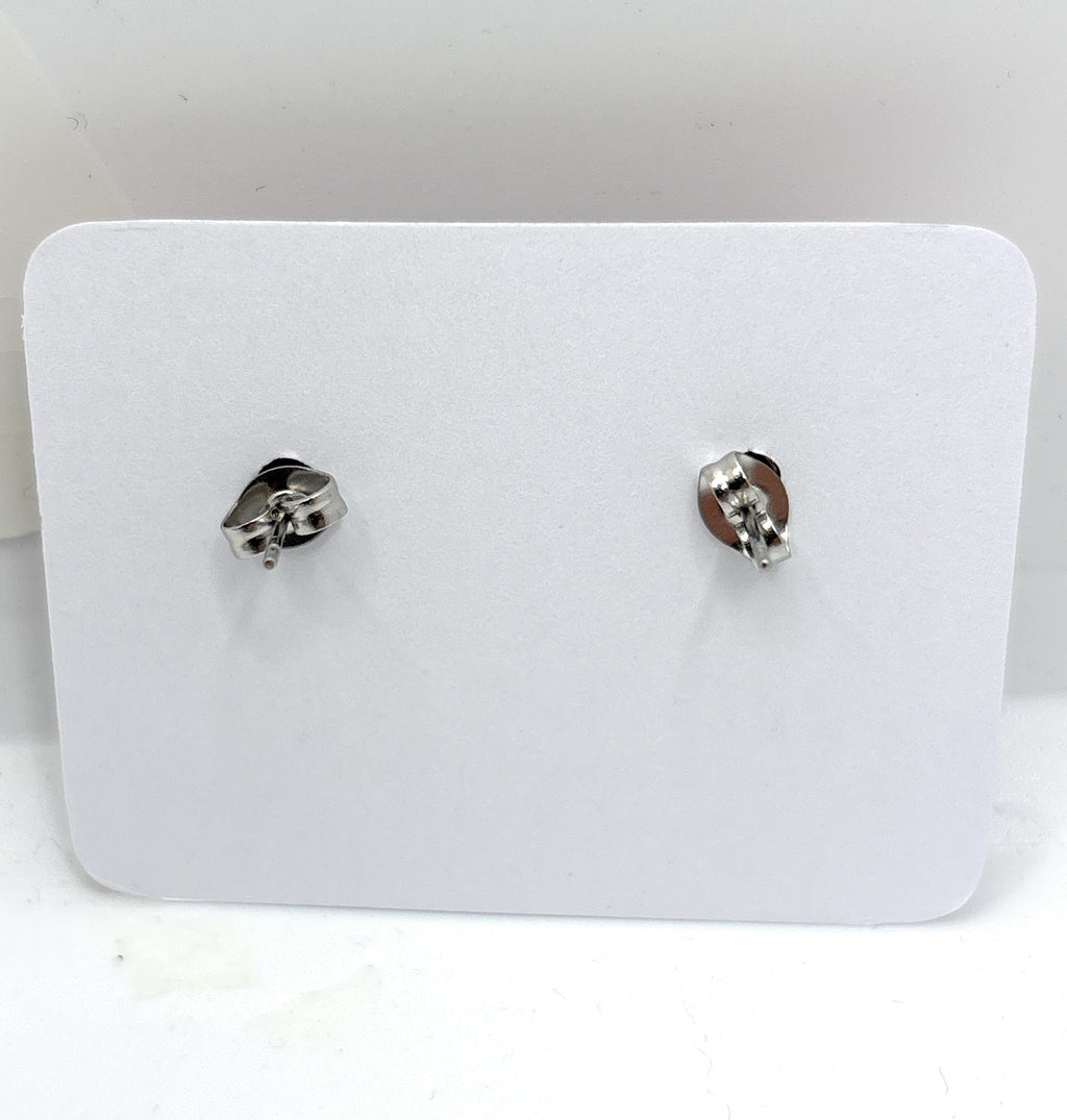 Ohrstecker Holz Grün