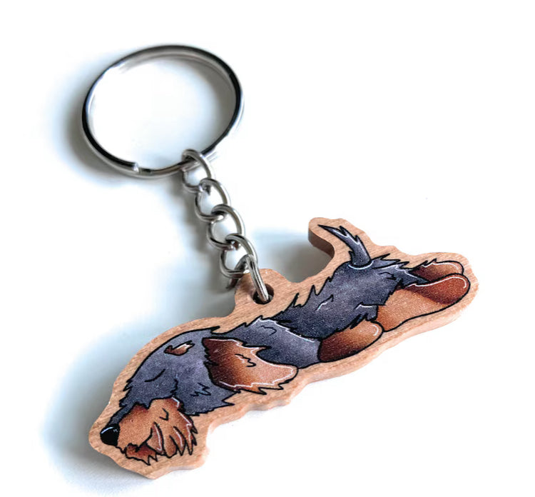 Schlüsselanhänger Rauhaardackel