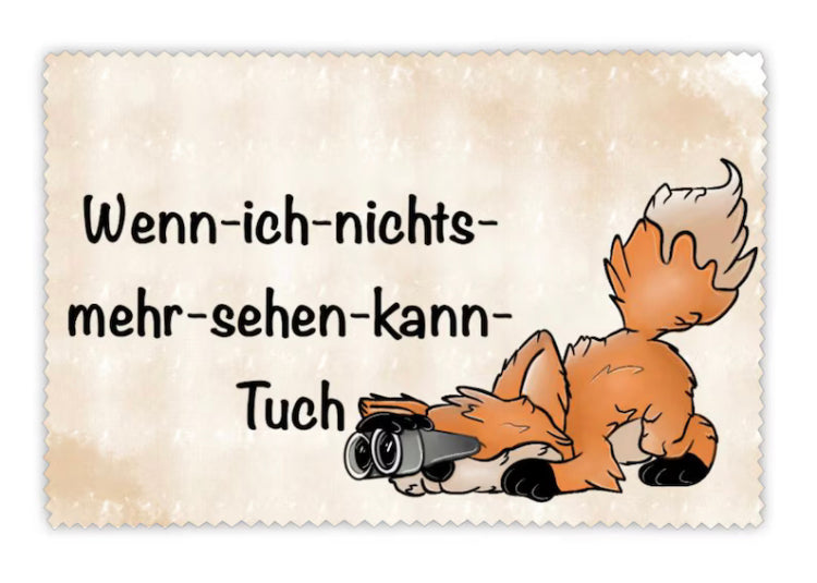 Brillenputztuch Fuchs