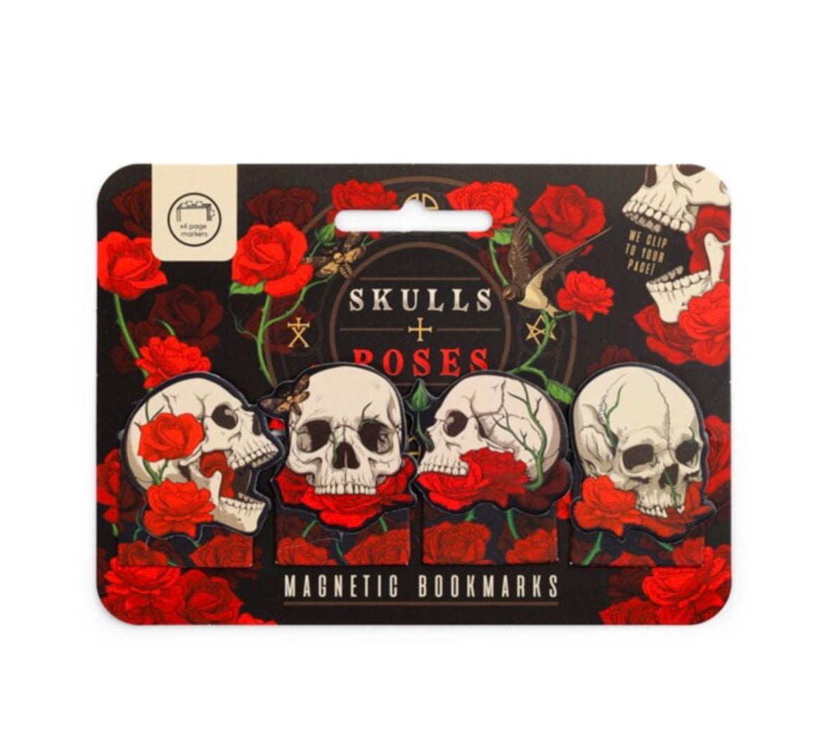 Magnetische Lesezeichen Totenkopf