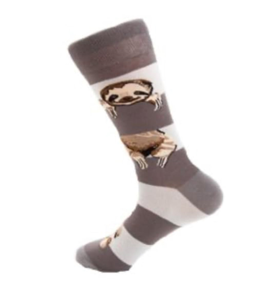 Socken Faultiermotiv