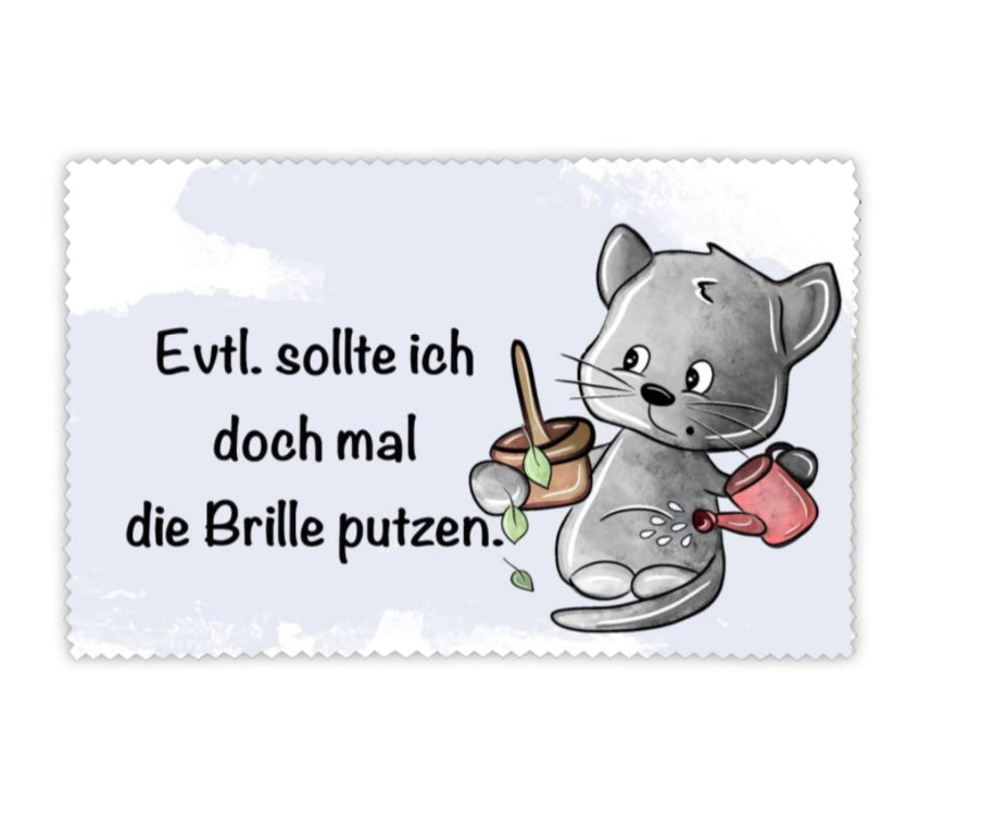 Brillenputztuch Katze