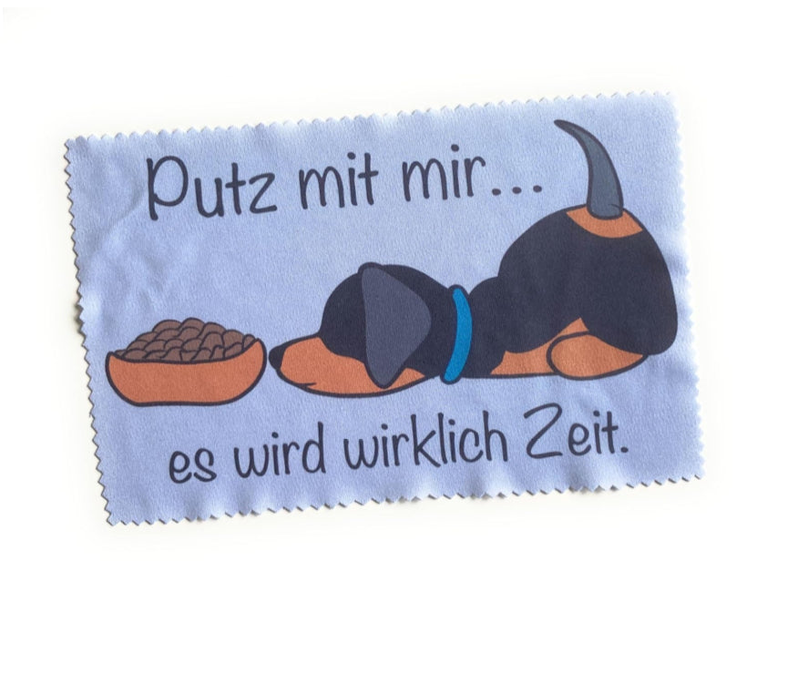 Brillenputztuch Dackel