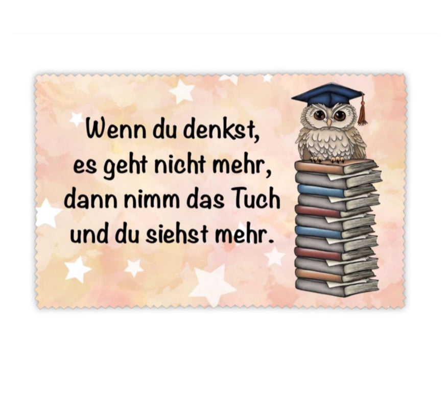 Brillenputztuch Eule