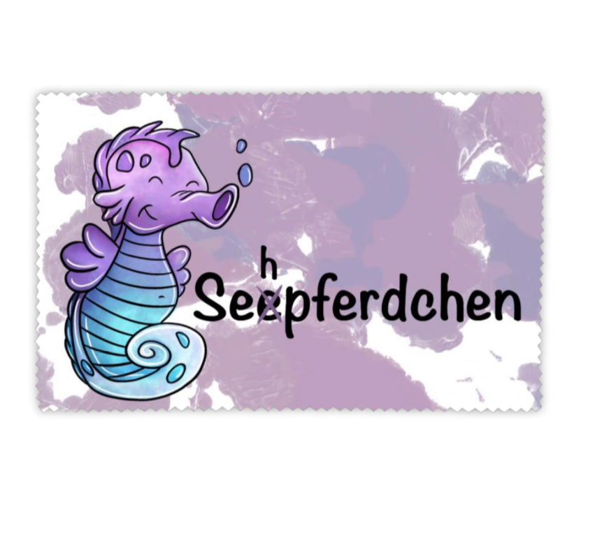 Brillenputztuch Seepferdchen