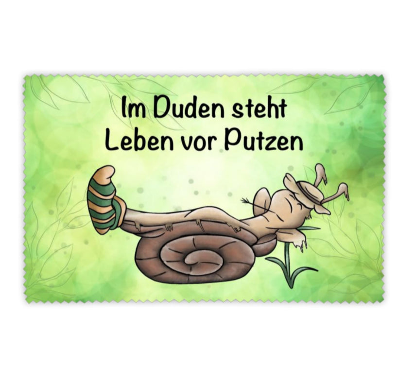 Brillenputztuch Schnecke