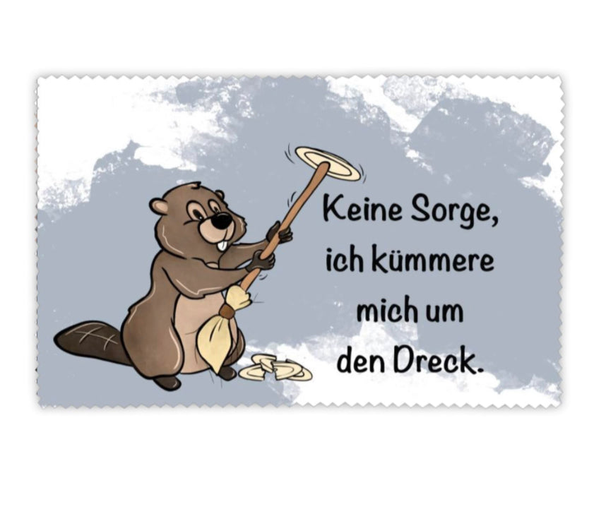 Brillenputztuch Biber