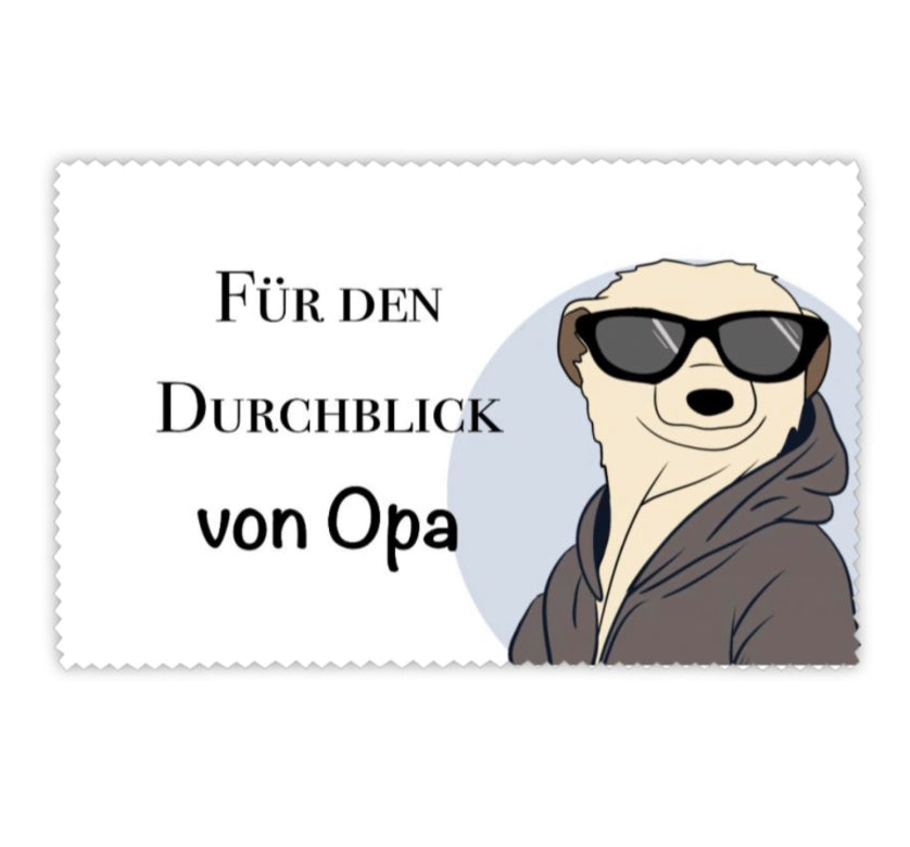 Brillenputztuch Erdmännchen