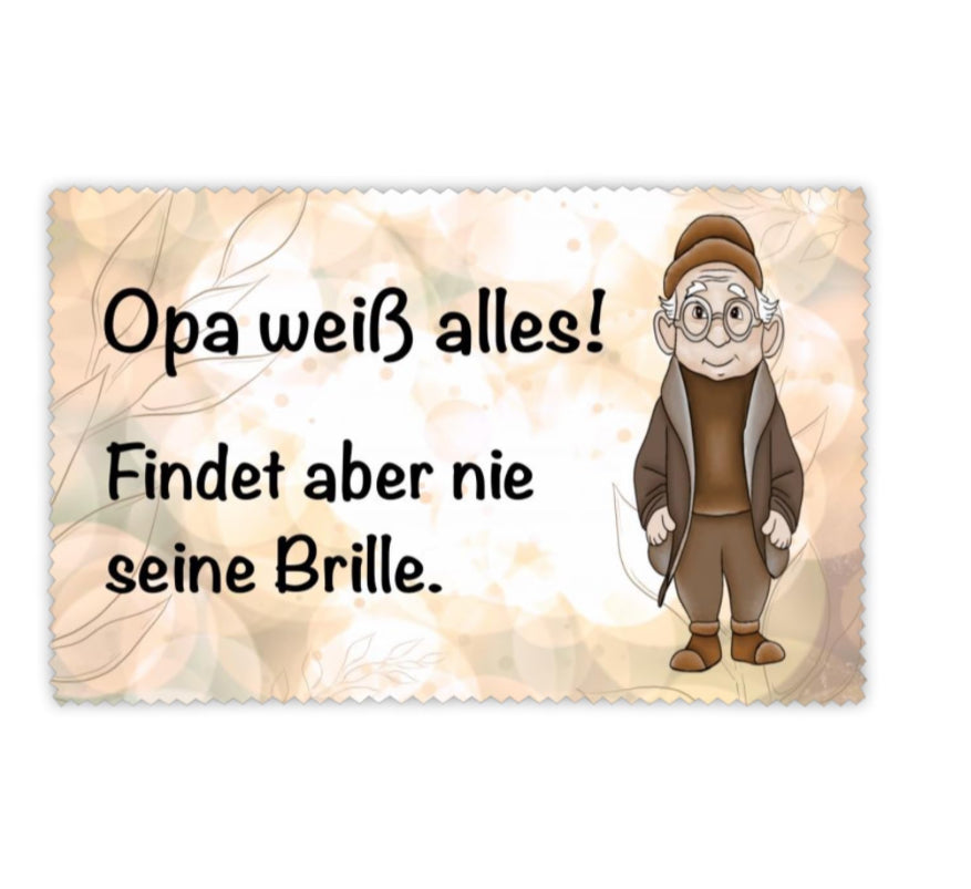Brillenputztuch Opa