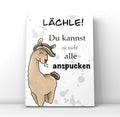 Postkarte Lama mit Spruch