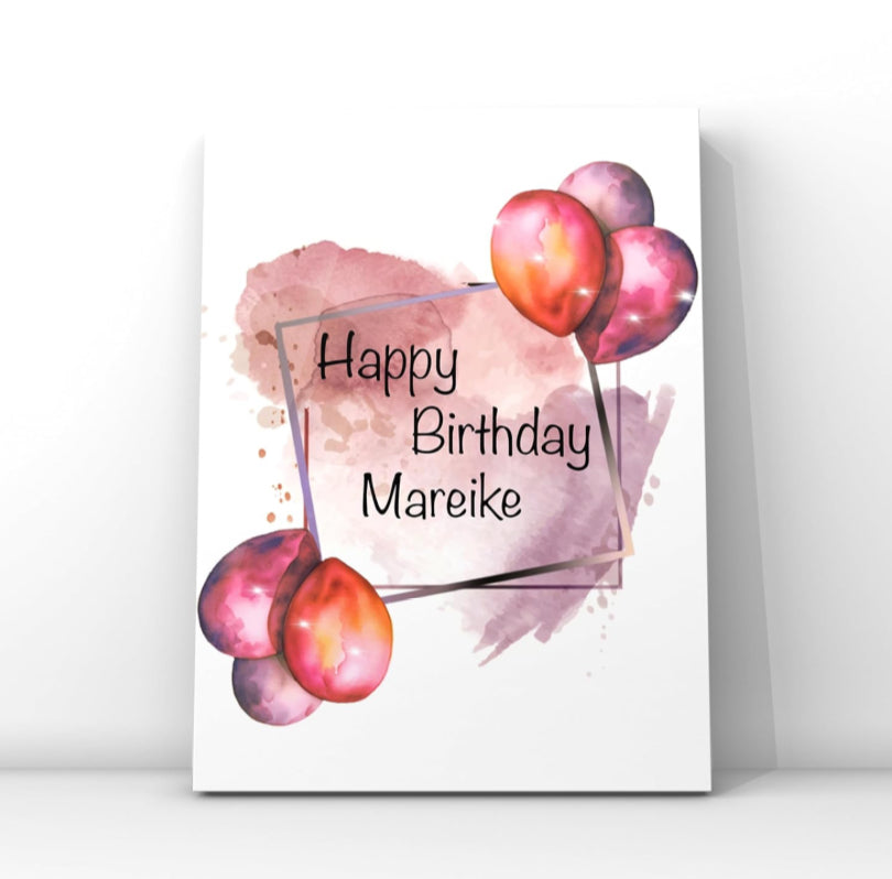 Geburtstagskarte mit Wunschnamen