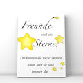 Postkarte Freunde sind wie Sterne