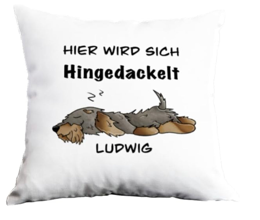 Kissenhülle Rauhaardackel
